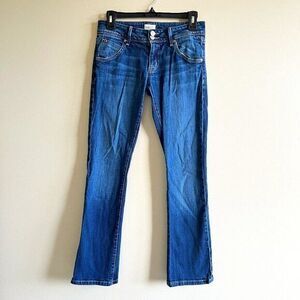 Hudson Womens Flap Beth Flare Jeans W176DHK Size 27‎ ELT Low Rise Blue